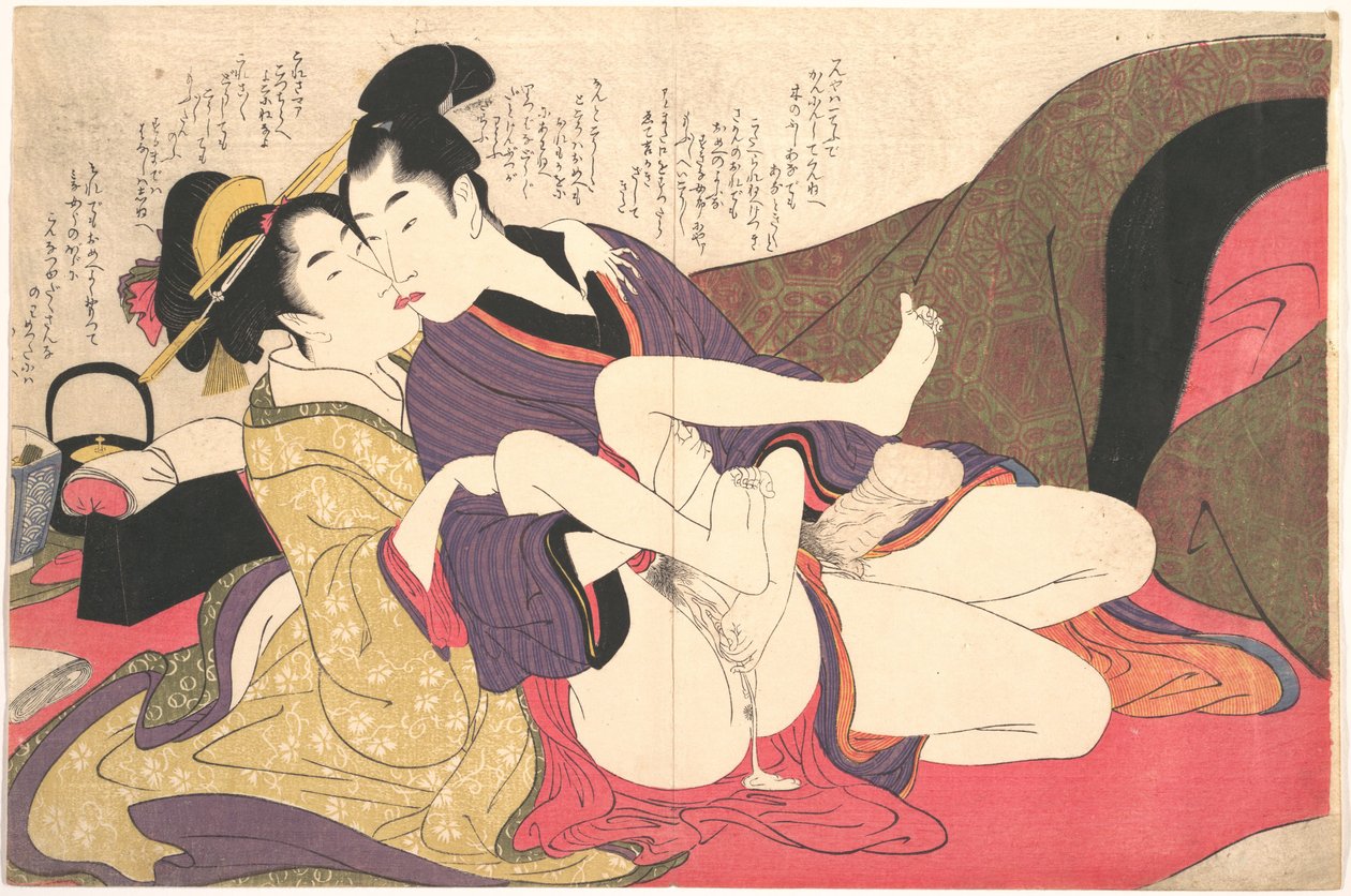 Gravura erótica de Kitagawa Utamaro