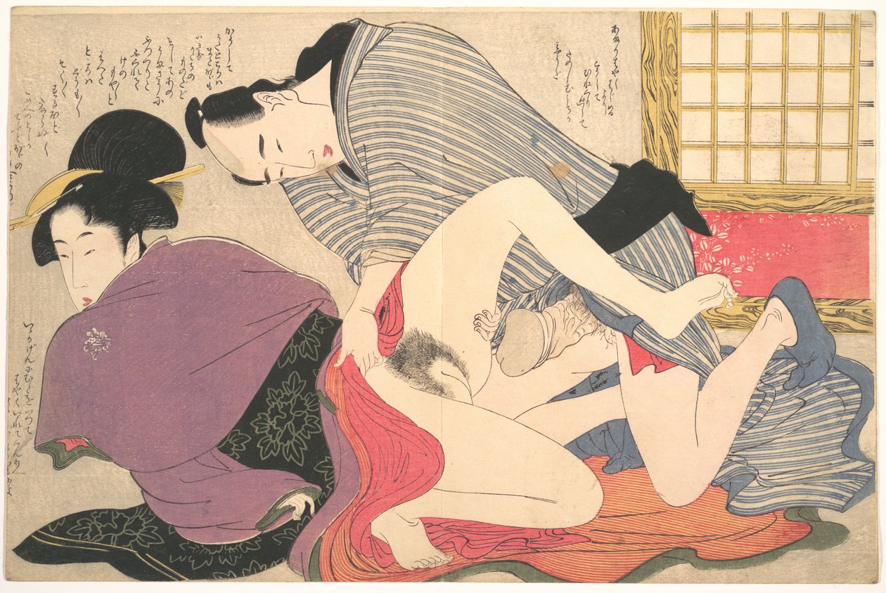 Gravura erótica de Kitagawa Utamaro
