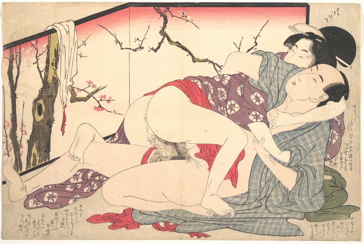 Gravura erótica de Kitagawa Utamaro