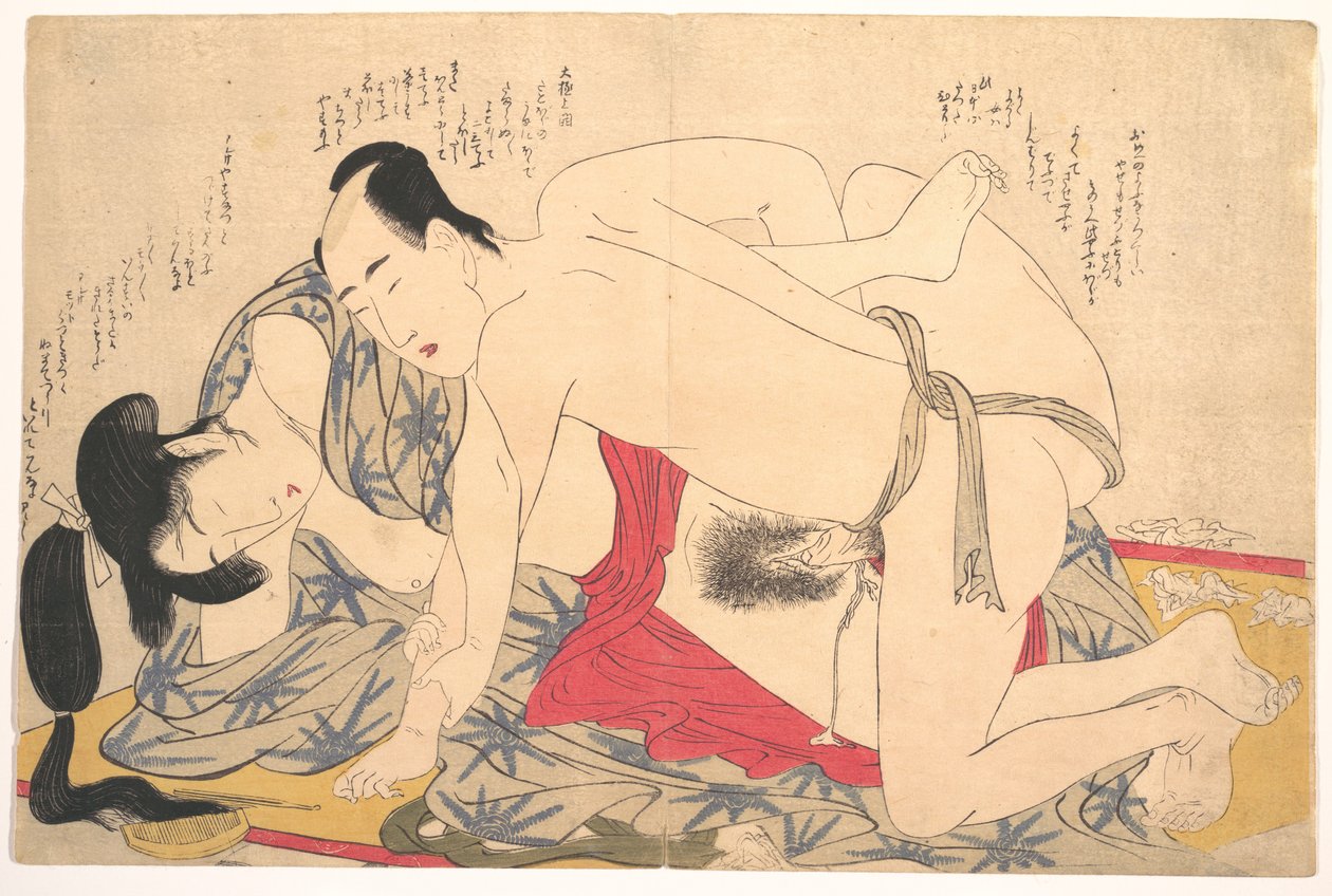 Gravura erótica de Kitagawa Utamaro