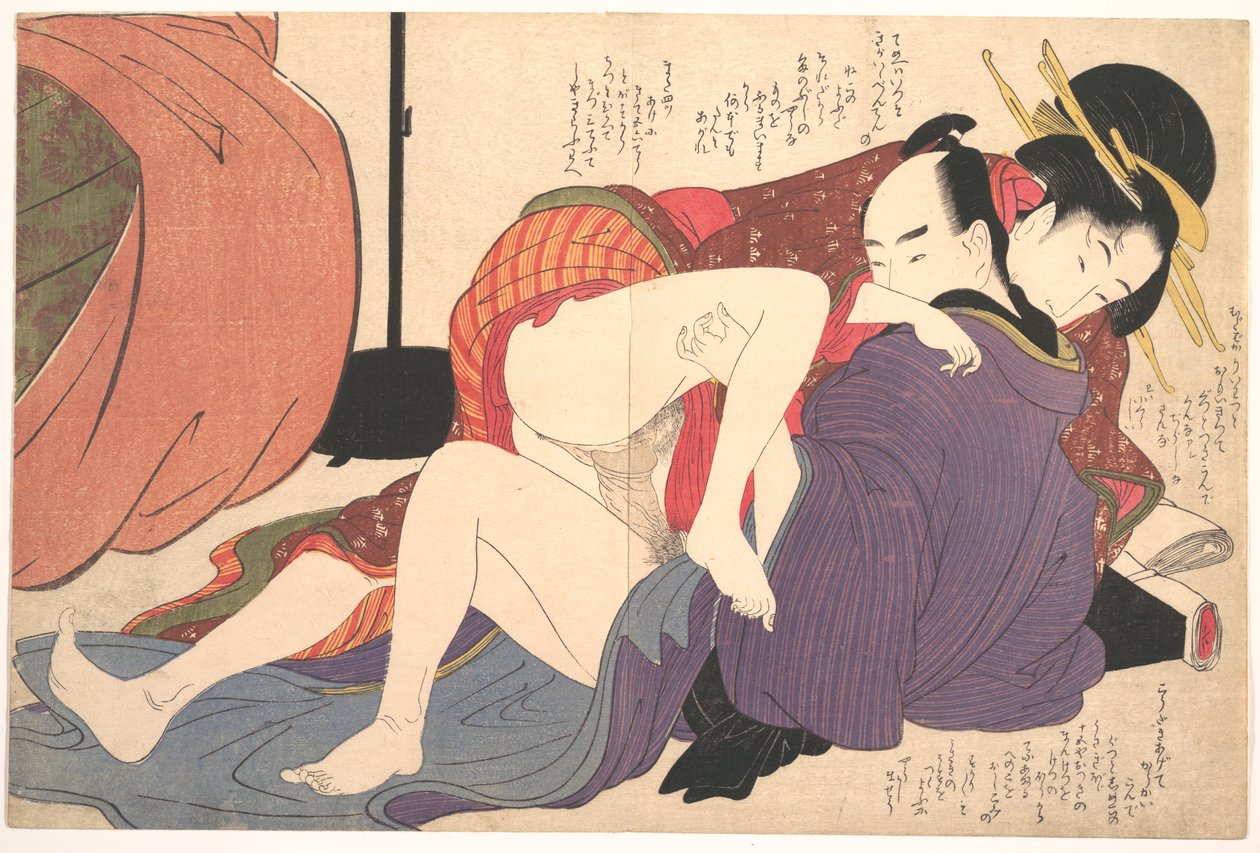 Gravura erótica de Kitagawa Utamaro