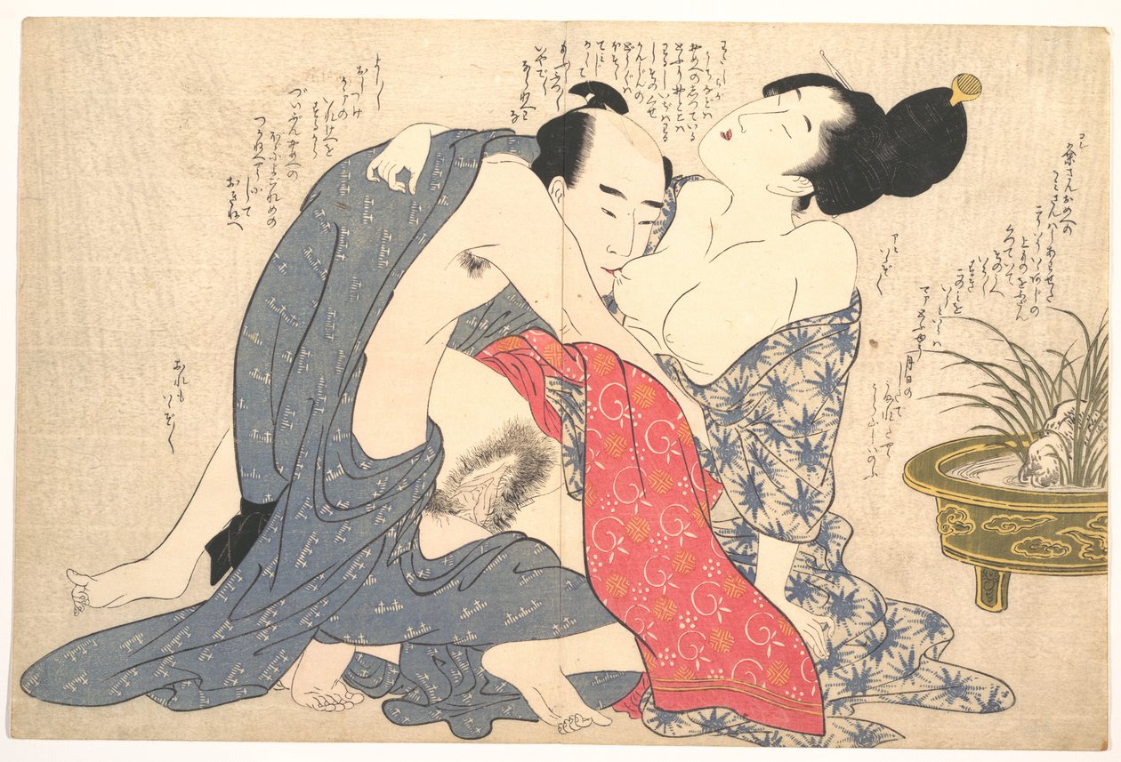 Gravura erótica de Kitagawa Utamaro