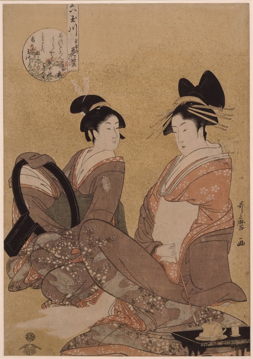 Hanamurasaki do Tamaya, 1793 de Kitagawa Utamaro