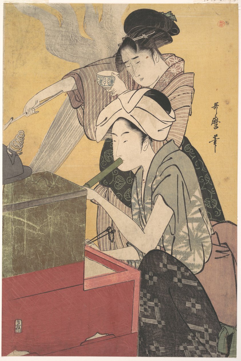 Na cozinha de Kitagawa Utamaro