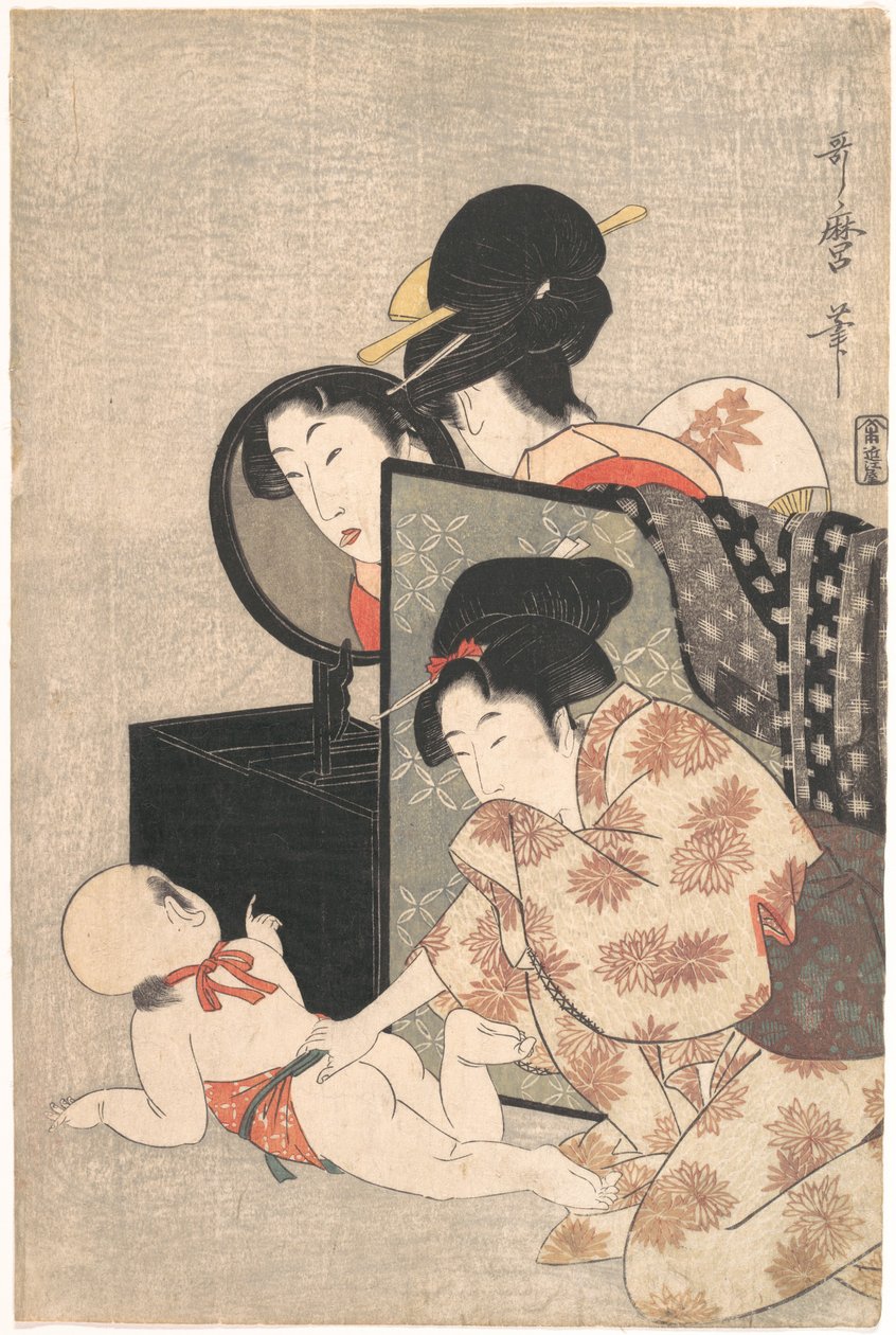 Mãe e filho de Kitagawa Utamaro