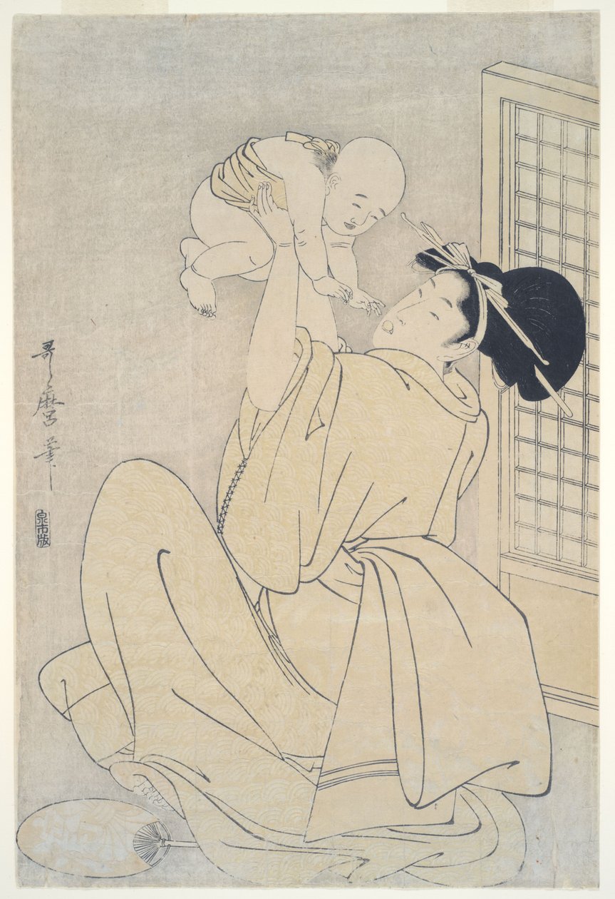 Mãe e filho de Kitagawa Utamaro