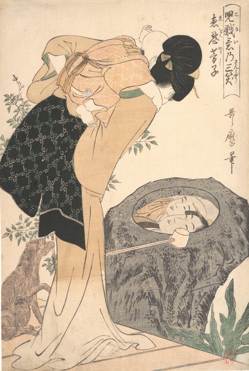 Mãe e Filho, ca. 1800. de Kitagawa Utamaro