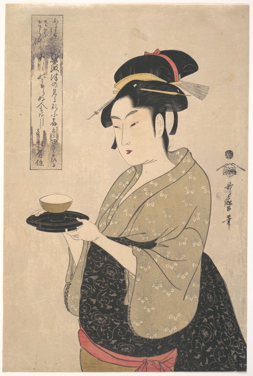 Okita, da casa de chá Naniwa-ya de Kitagawa Utamaro