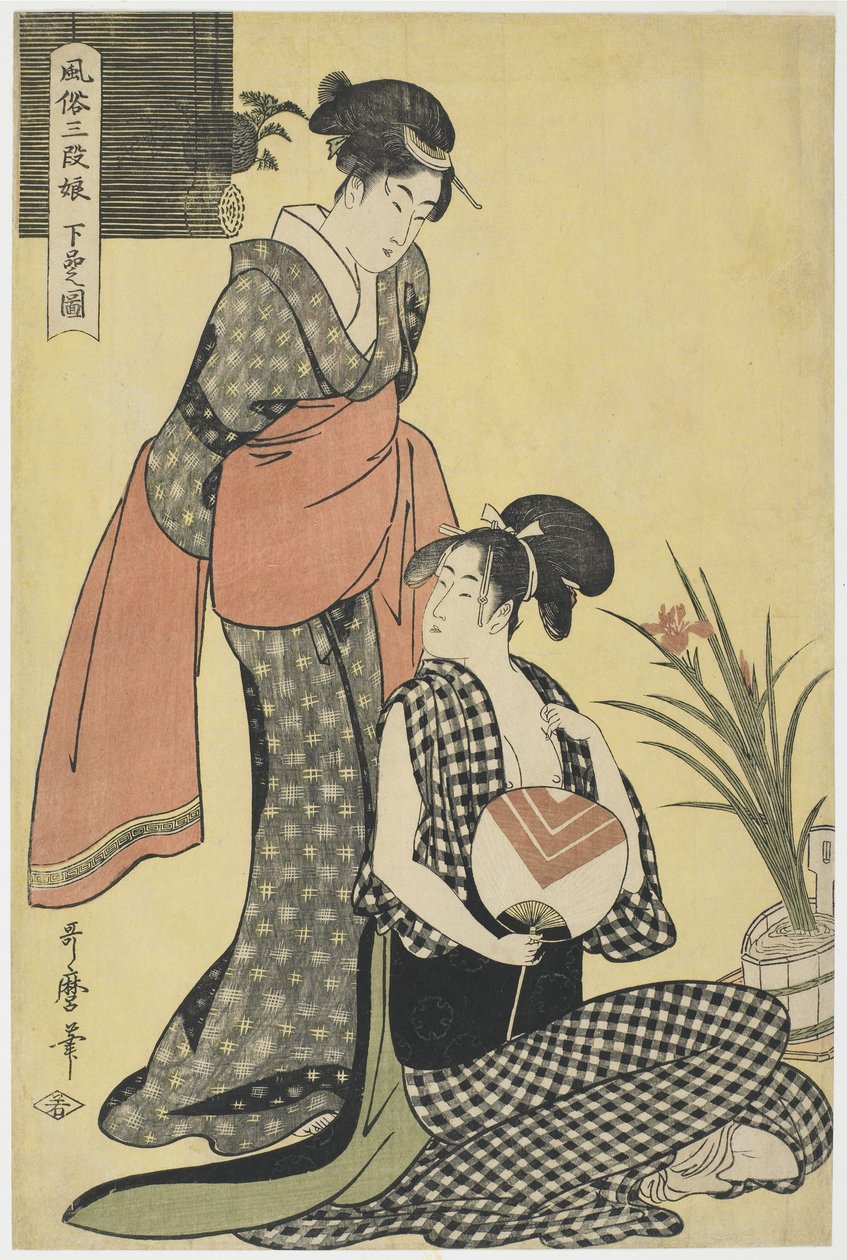 "Imagem da Classe Inferior" de Kitagawa Utamaro