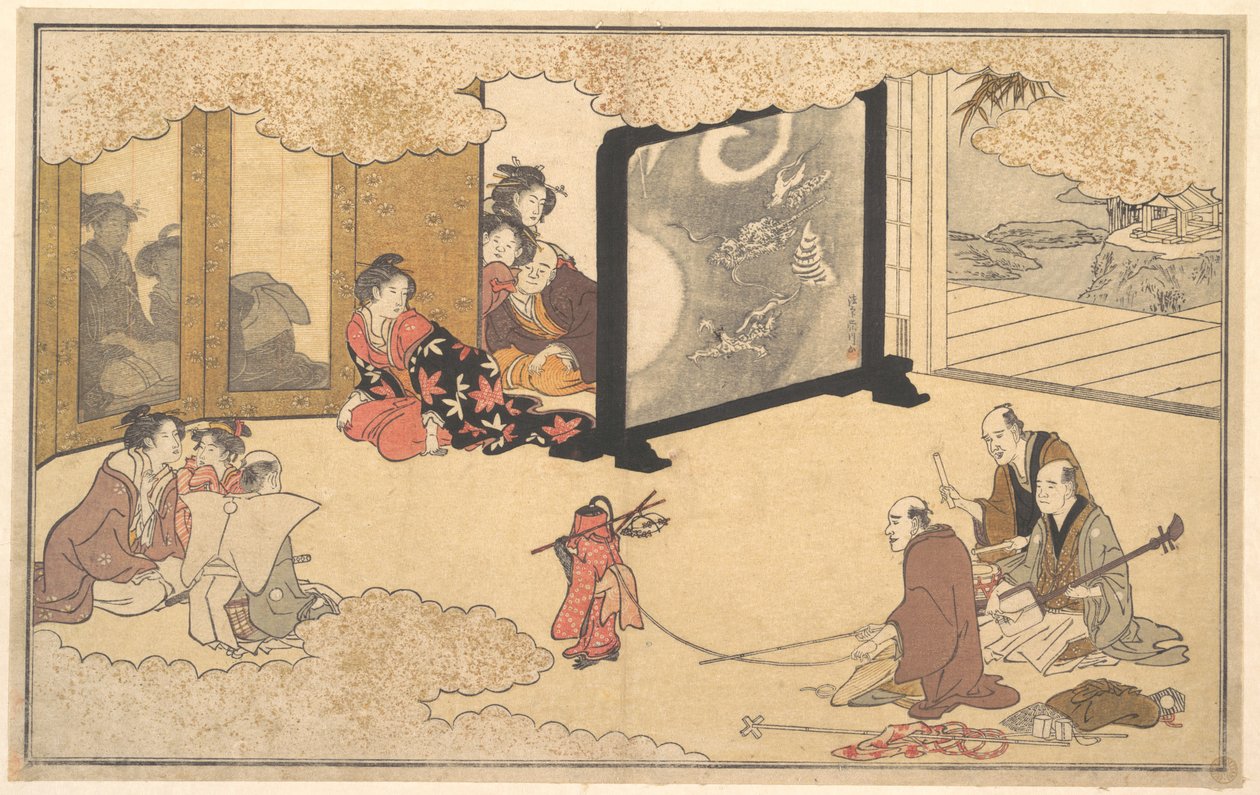 Assistir a um espectáculo de Kitagawa Utamaro
