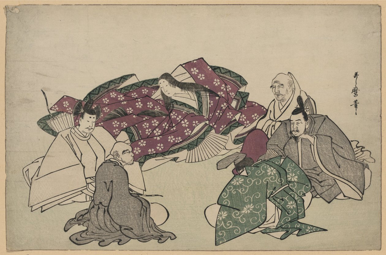 Seis Poetas (Saias) de Kitagawa Utamaro