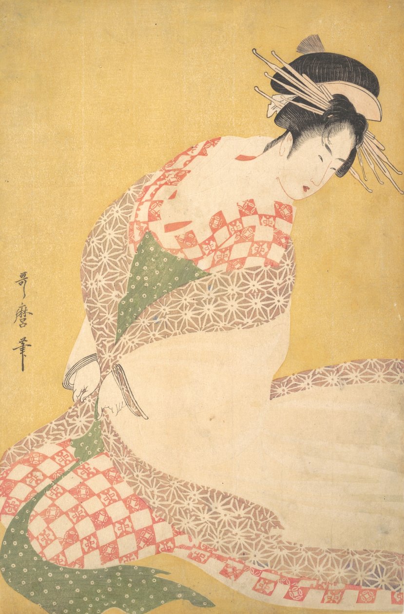 The Outer Robe, ca. 1795. de Kitagawa Utamaro
