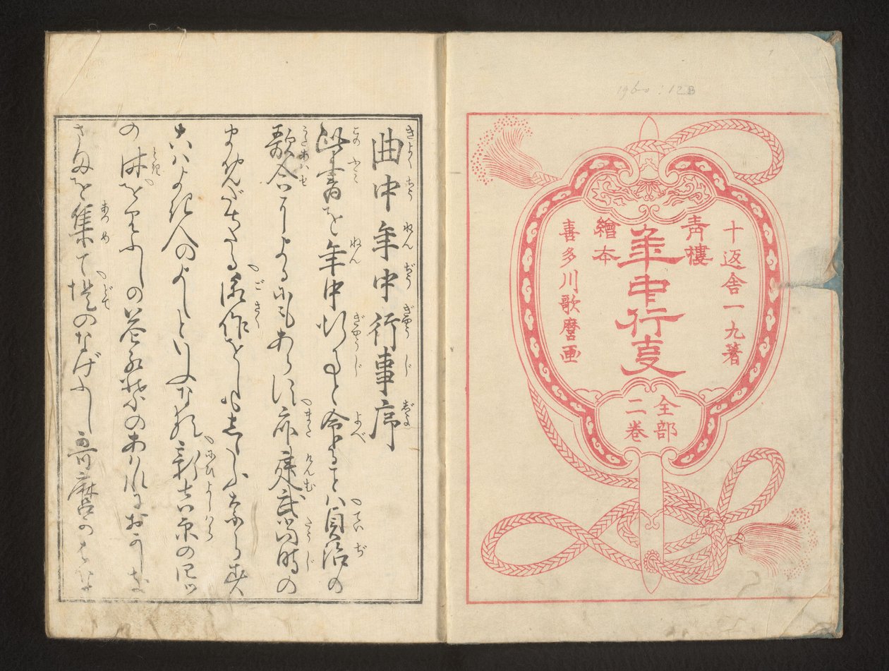 folha de rosto de Kitagawa Utamaro
