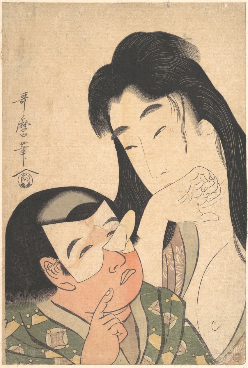Yamauba e Kintarō de Kitagawa Utamaro