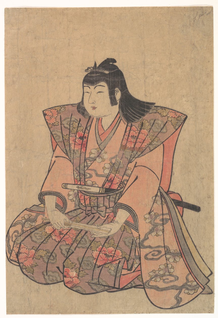 Um rapaz cantor de Kitao Shigemasa