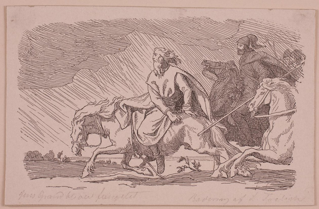Ilustração para "A batalha com Jens Grand" de Kittendorff and Aagaard