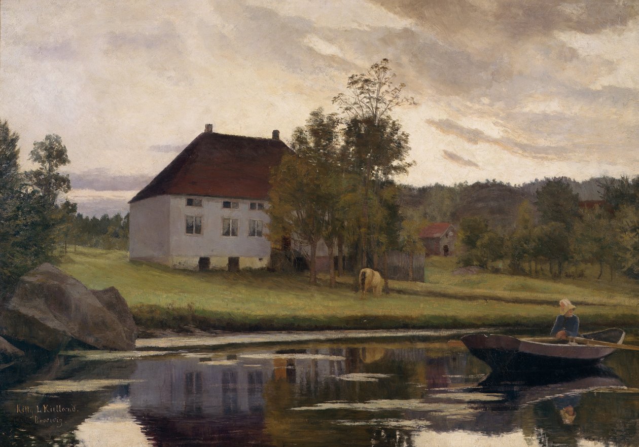 Bossevig, após o pôr do sol de Kitty Lange Kielland