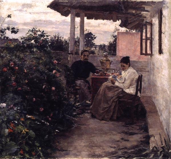 Na Verandah de Kiviak Konstantinov Kostandi