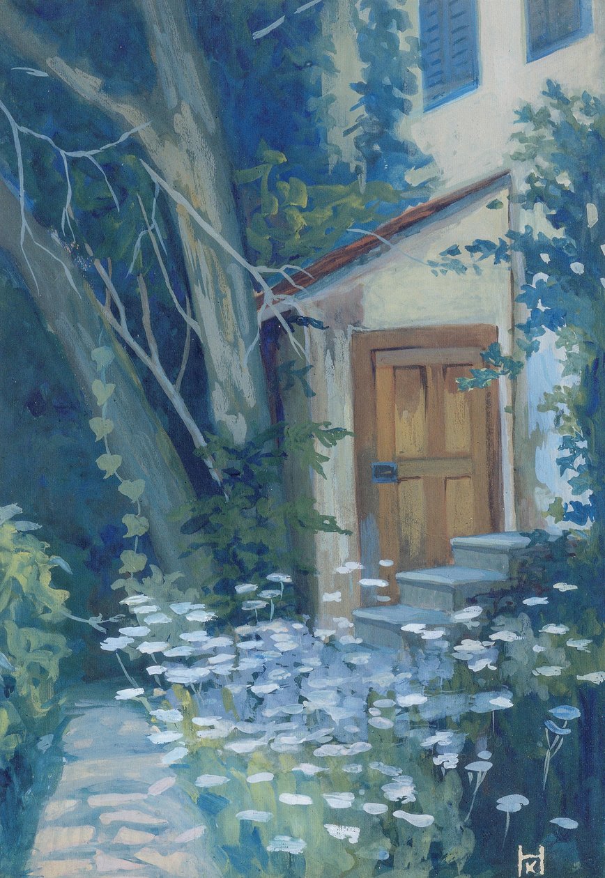 Canto de jardim com flores de cicuta de Klara Hasslwander