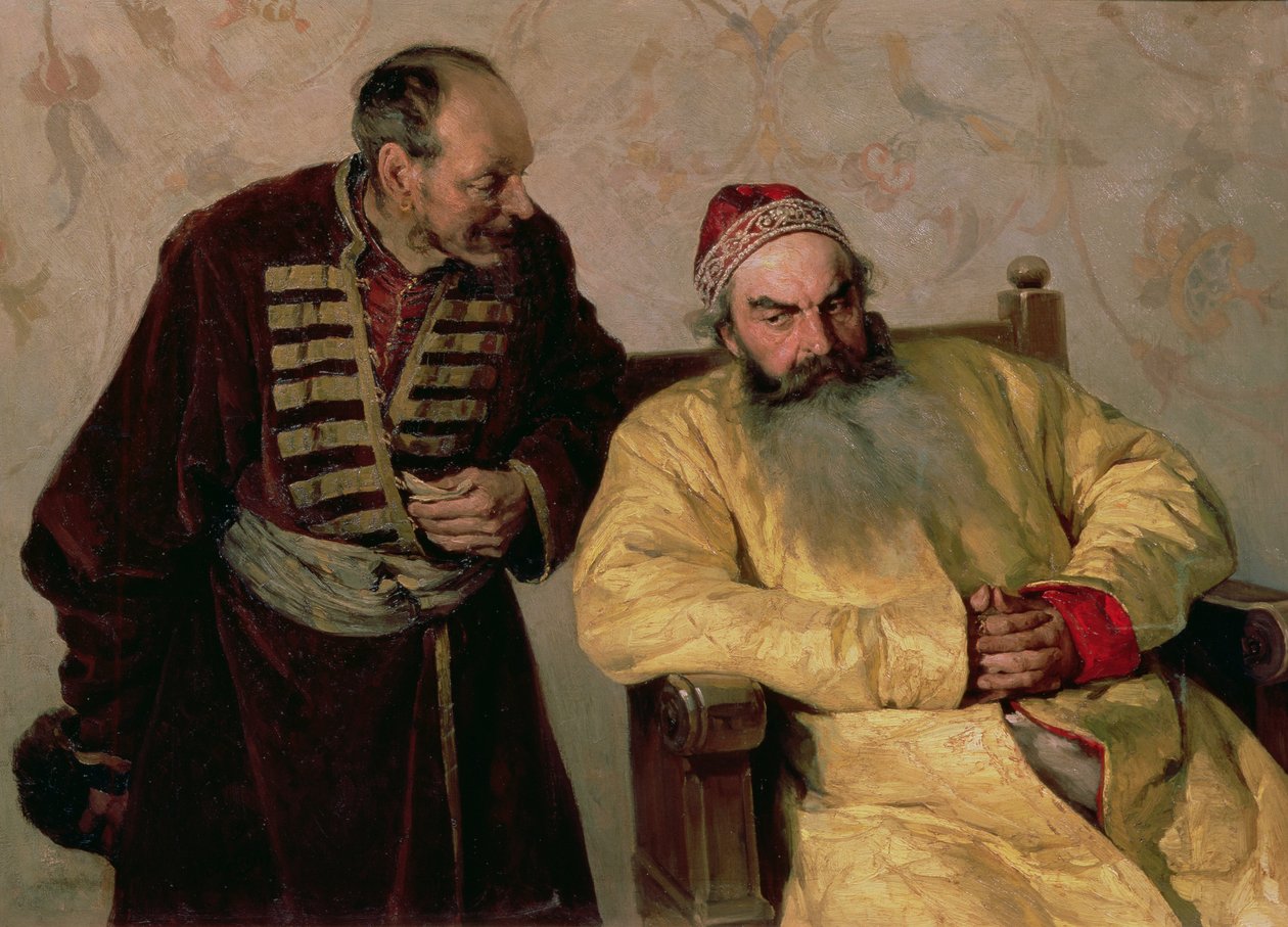 Para o Boyar com uma Denúncia, 1904 de Klavdiy Vasilievich Lebedev