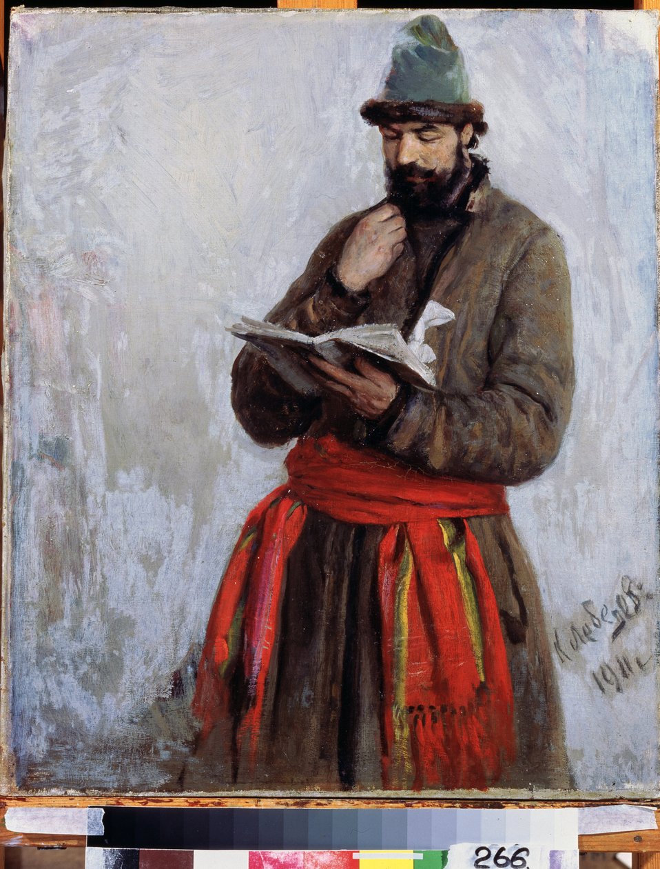 Canção do comerciante Kalashnikov, baseado no poema de Mikhail Lermontov (1814-1841) sobre o czar Ivan, o Terrível (Ivan IV da Rússia de Klavdiy Vasilievich Lebedev