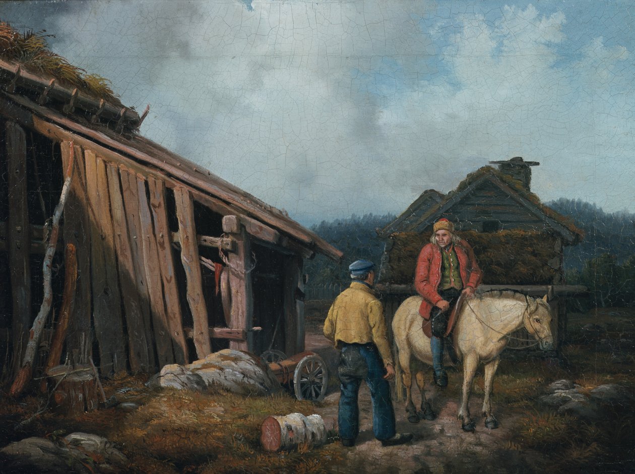 Homem a cavalo de Knud Bergslien