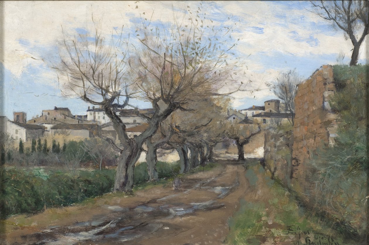 Uma rua em Frejus, 1878 de Knut Axel Lindman