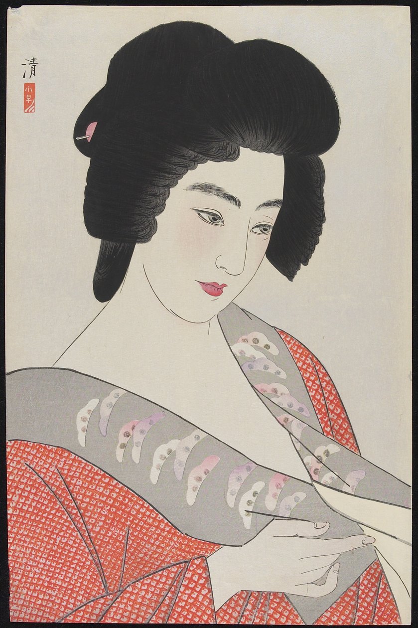 Ichimaru, 1933 (impressão de woodblock de cor) de Kobayakawa Kiyoshi