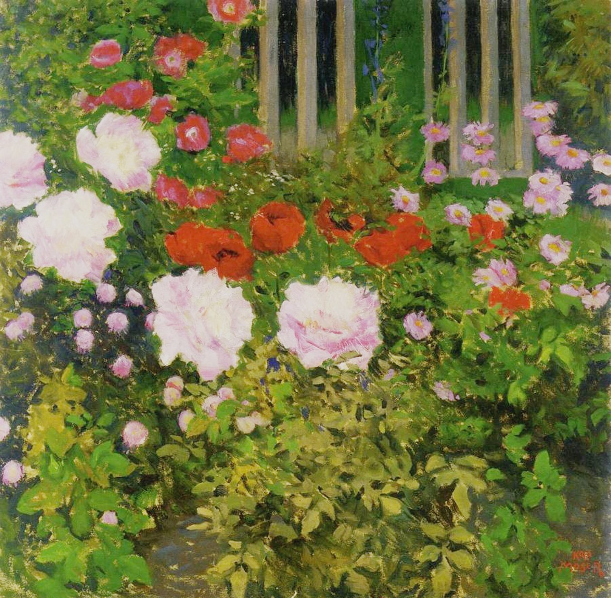 Um hedge rosa de Koloman Moser