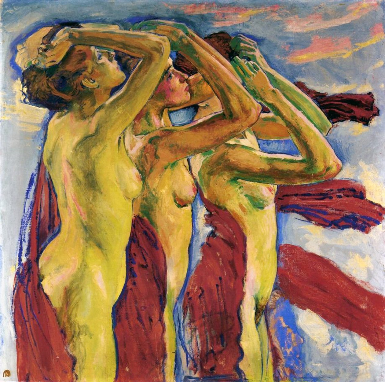 Três nus de Koloman Moser