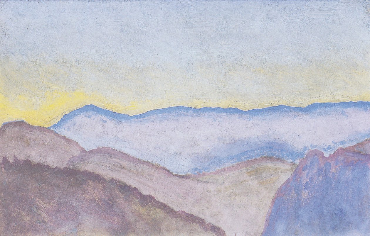 Semmering paisagem com vista a Rax de Koloman Moser