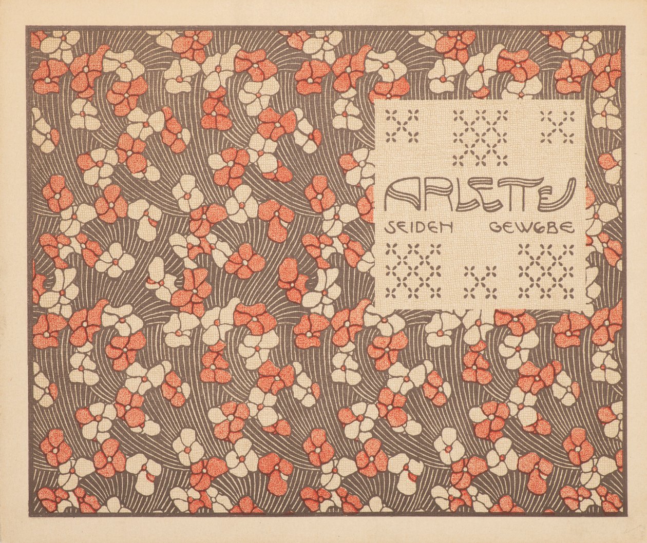 Tecido de seda Arlette, 1901. de Koloman Moser