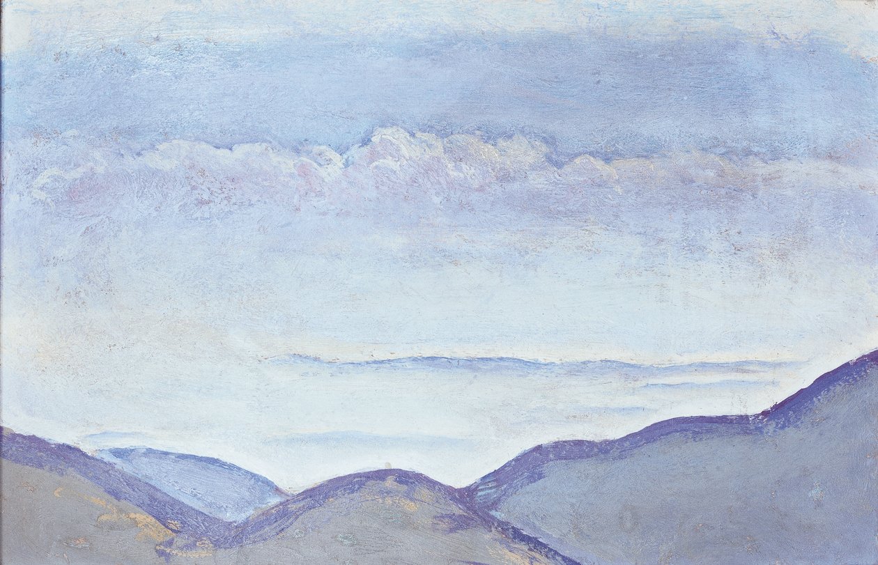 Berge - Montanhas ... (óleo sobre cartão) de Koloman Moser