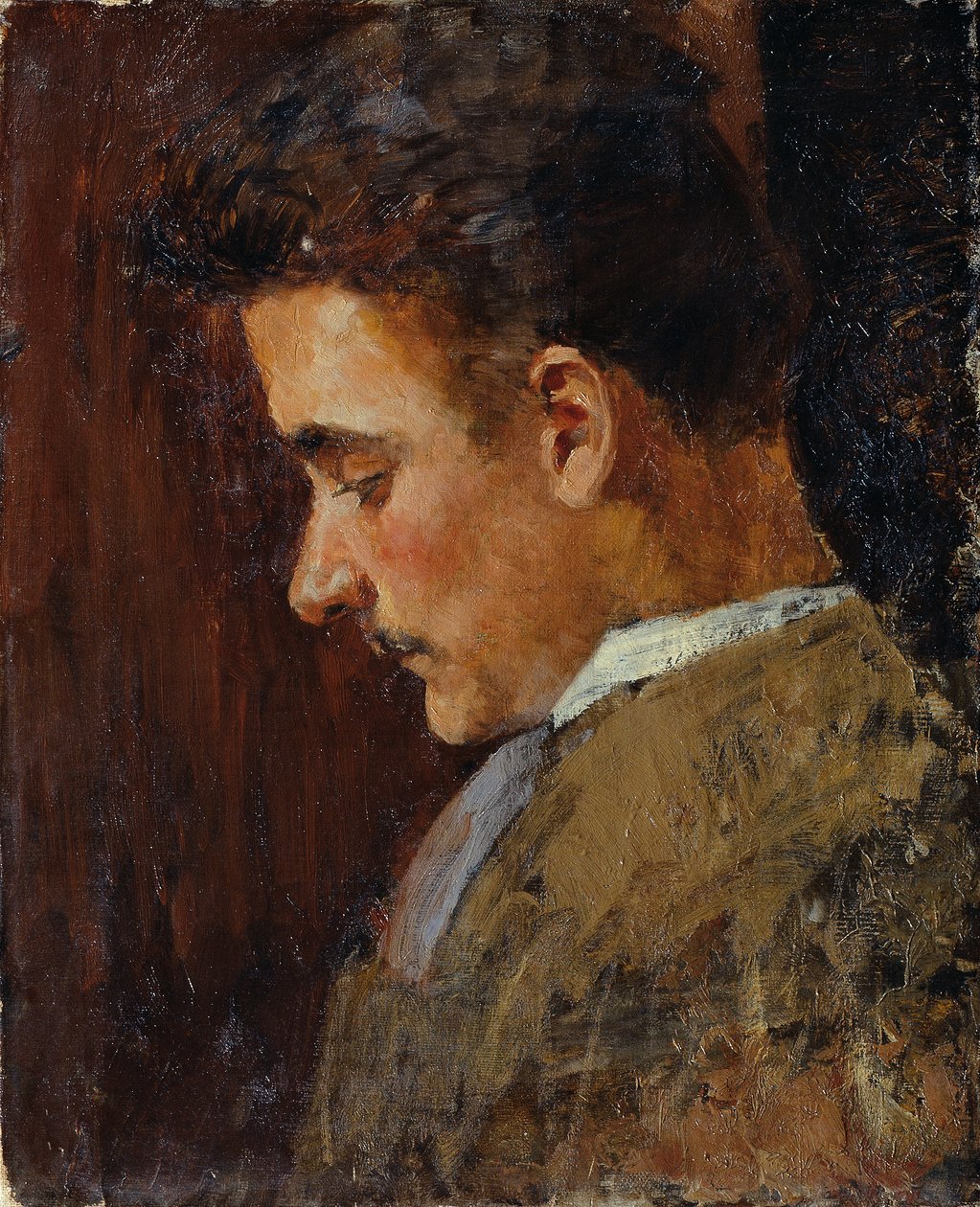 Retrato jovem de Rudolf Steindl, cunhado do artista de Koloman Moser