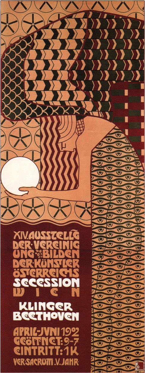 Cartaz para a Exposição da Secessão de Viena, 1902 de Koloman Moser