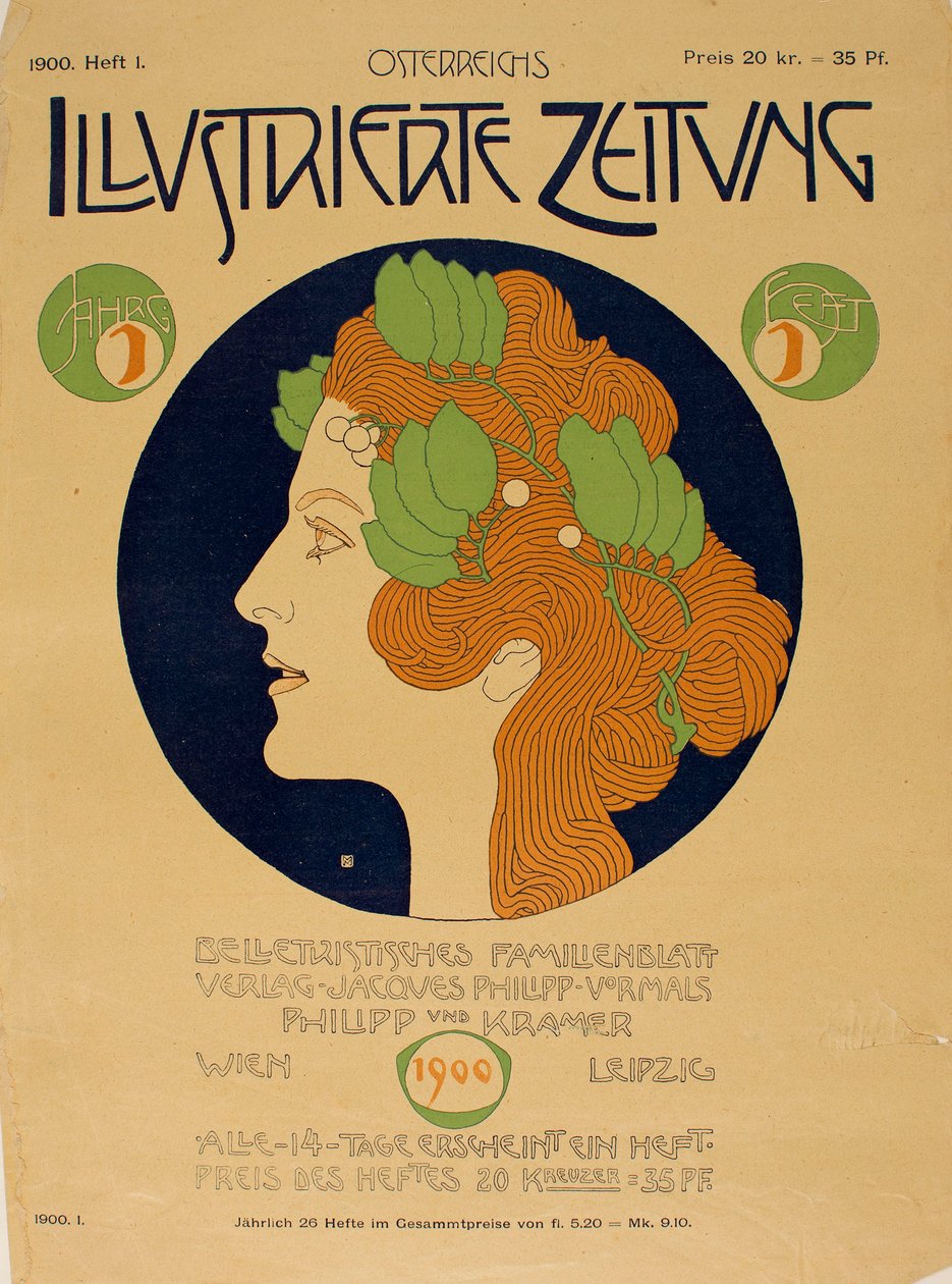 Jornal ilustrado da Áustria, 1900. de Koloman Moser