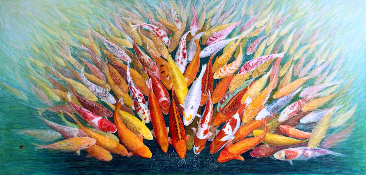 Concurso, 2011 (gouche oriental em papel de arroz) de Komi Chen