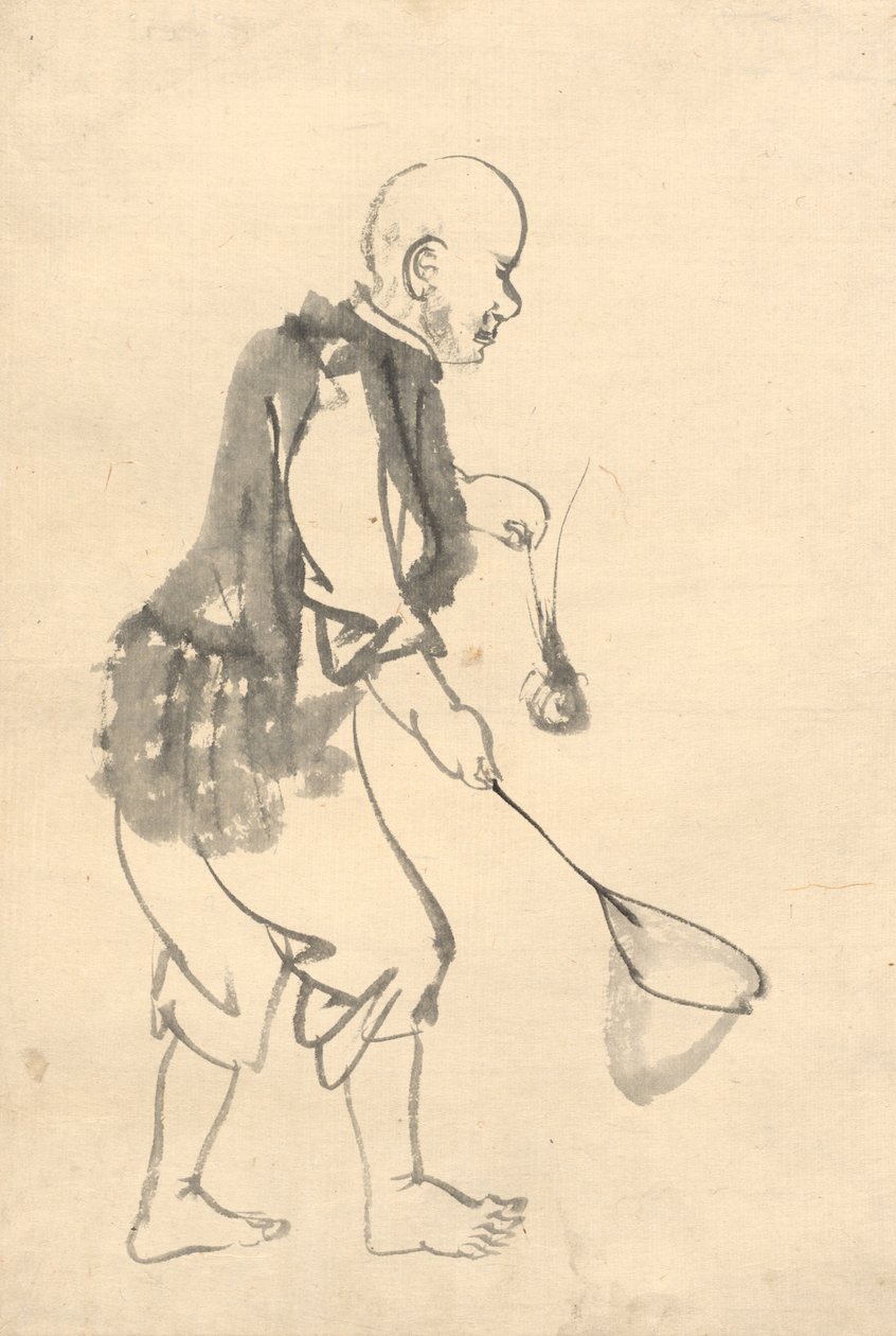 O pescador de camarão. de Kono Bairei