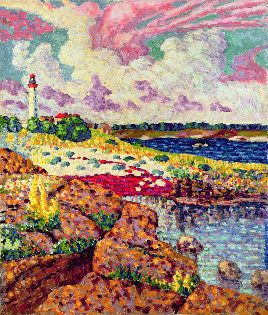 O farol em Vilsandi, c.1913-14 de Konrad Magi