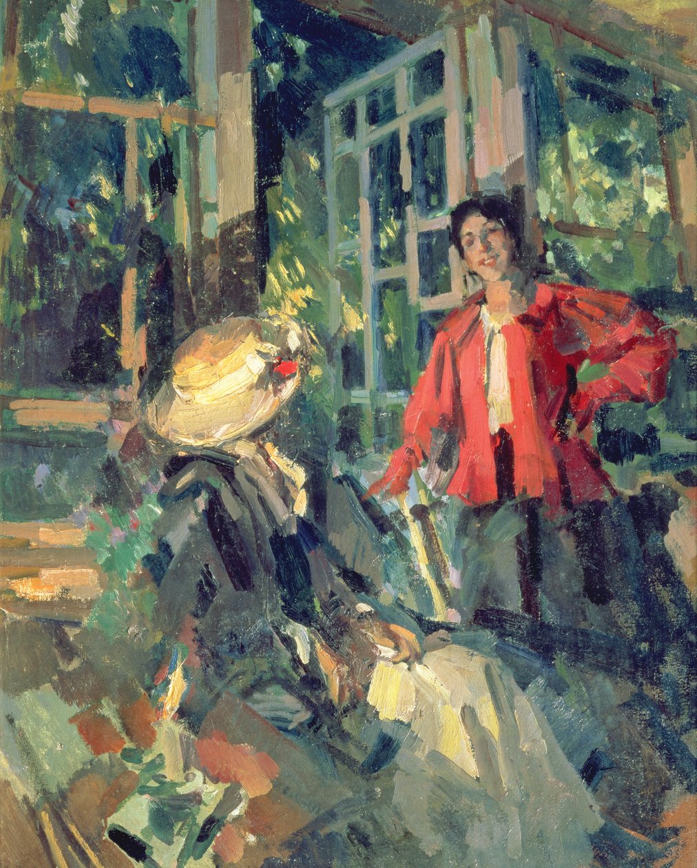 Na janela, 1919 de Konstantin Alekseevich Korovin