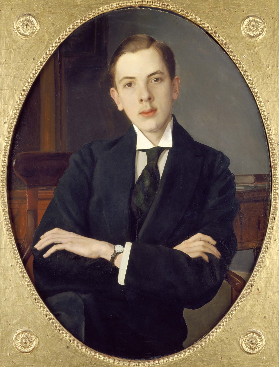 Evgenia Sergheevich Mikhailov, sobrinho do artista, 1916 de Konstantin Andreevic Somov