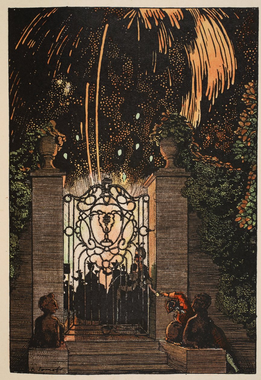 Fogos de artifício, 1918 de Konstantin Andreevic Somov