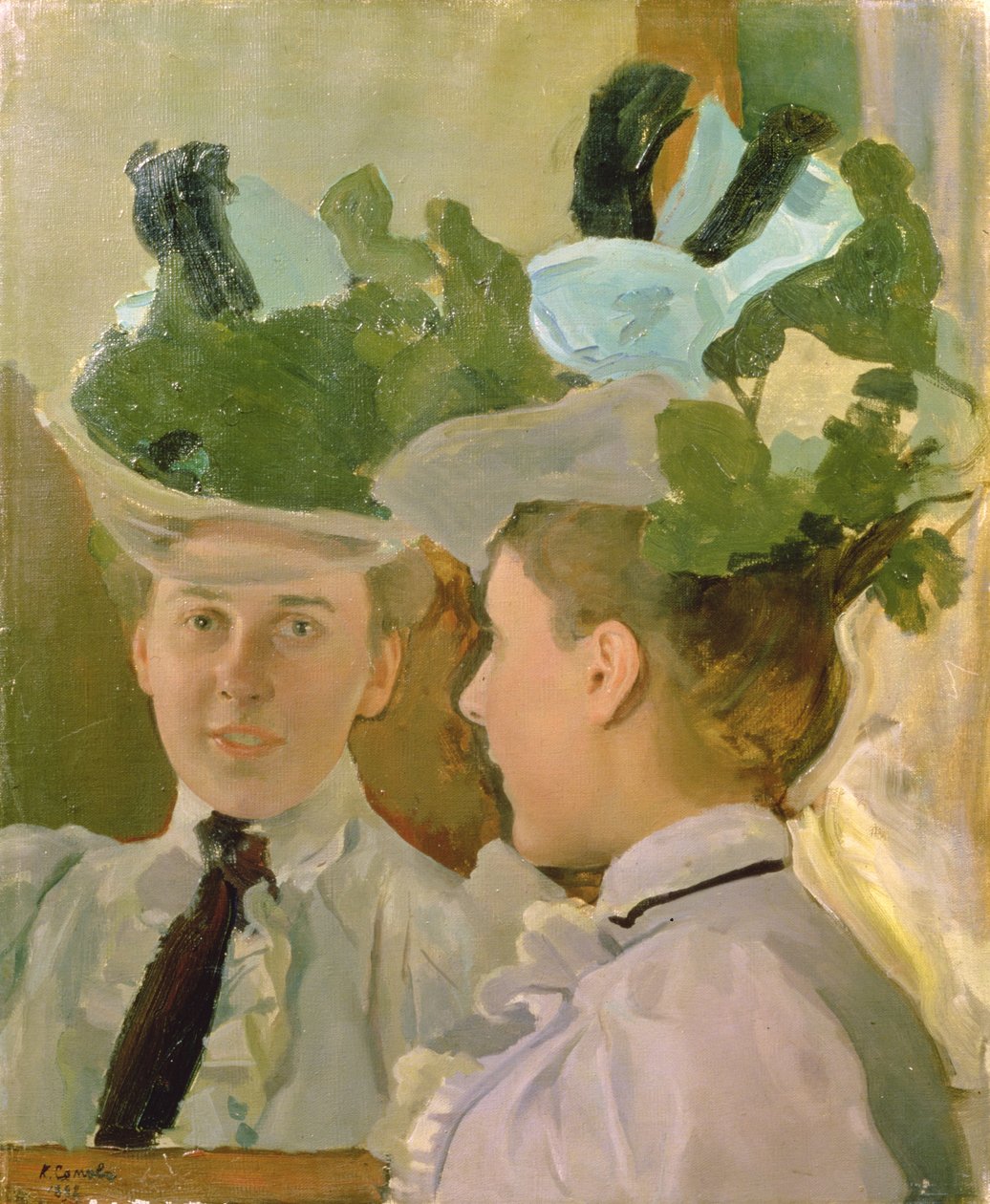Senhora no espelho, 1898 de Konstantin Andreevic Somov