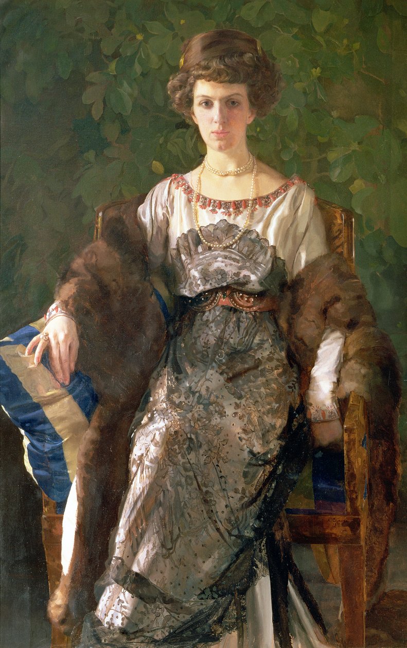 Retrato de Ewfimia Nosova, 1911 de Konstantin Andreevic Somov