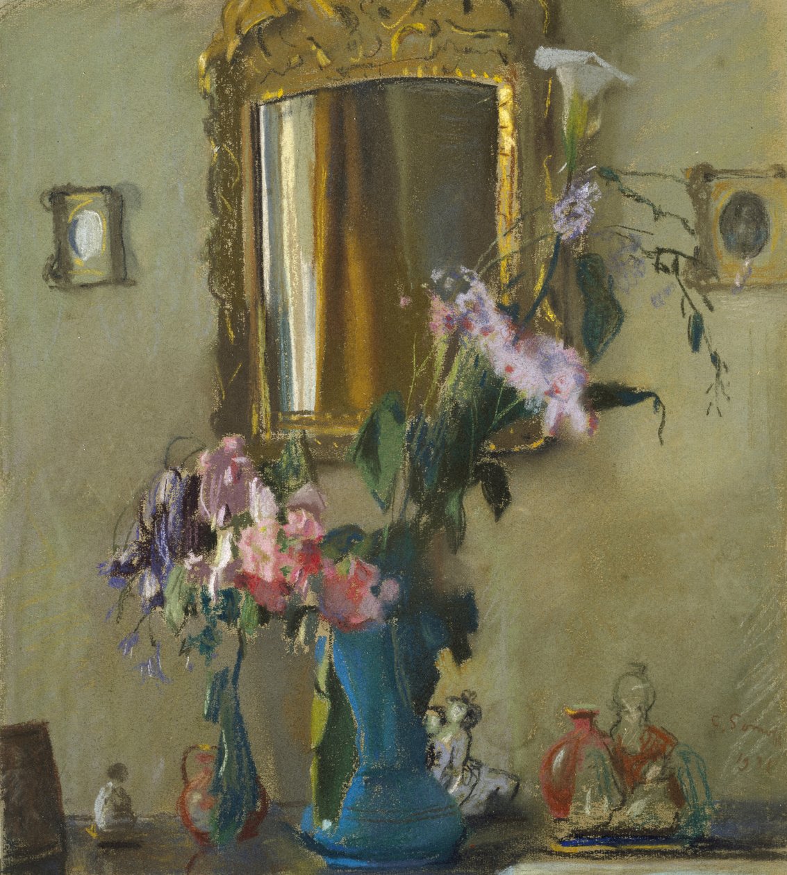 Still Life: Um Interior, 1931 (pastel sobre papel) de Konstantin Andreevic Somov