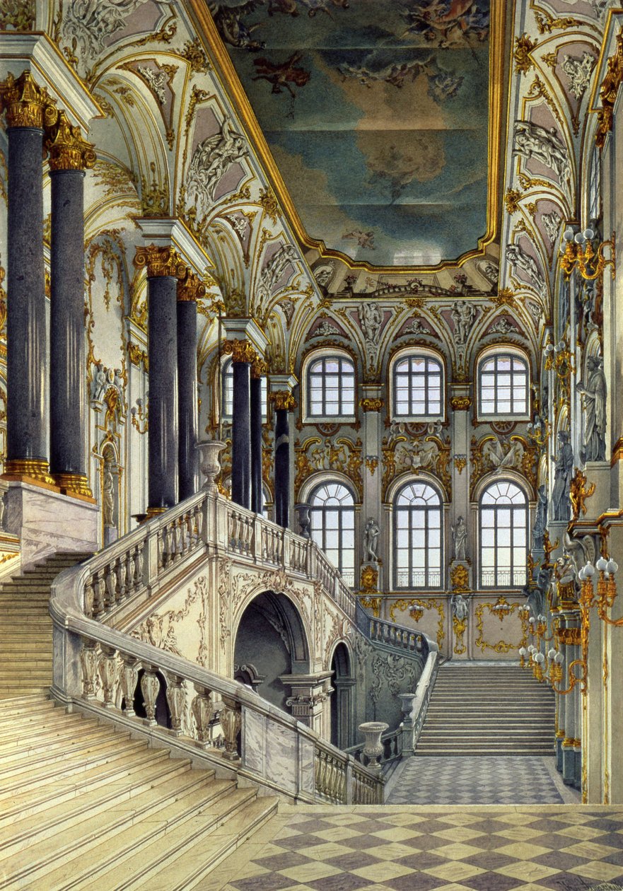 Escadaria do Palácio de Inverno de Konstantin Andreyevich Ukhtomsky