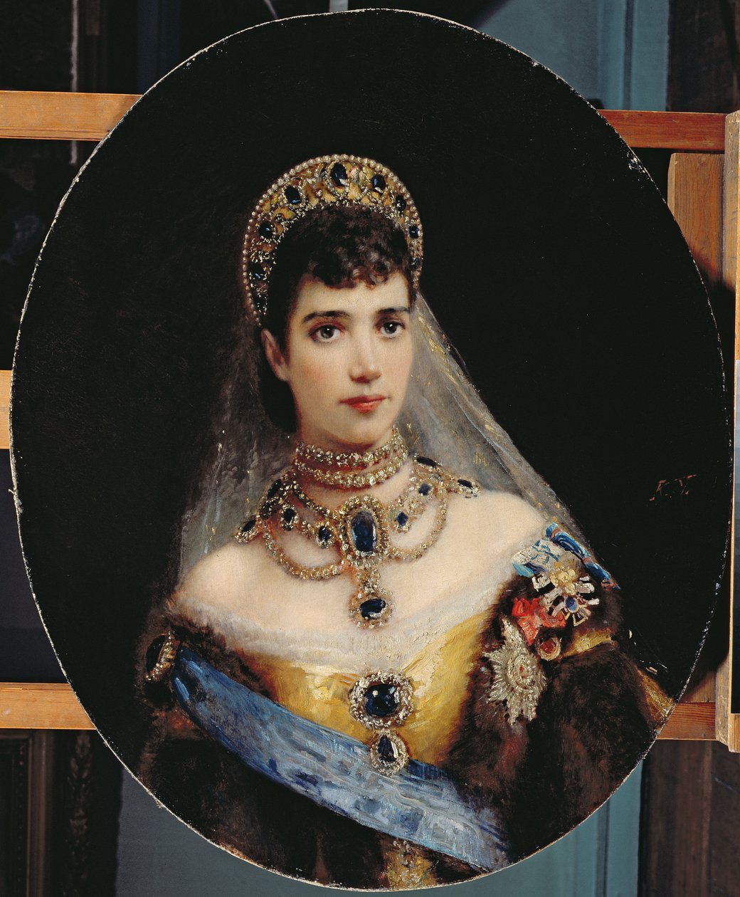 Retrato da Imperatriz Maria Fyodorovna (1847-1928) Dagmar da Dinamarca de Konstantin Egorovich Makovsky