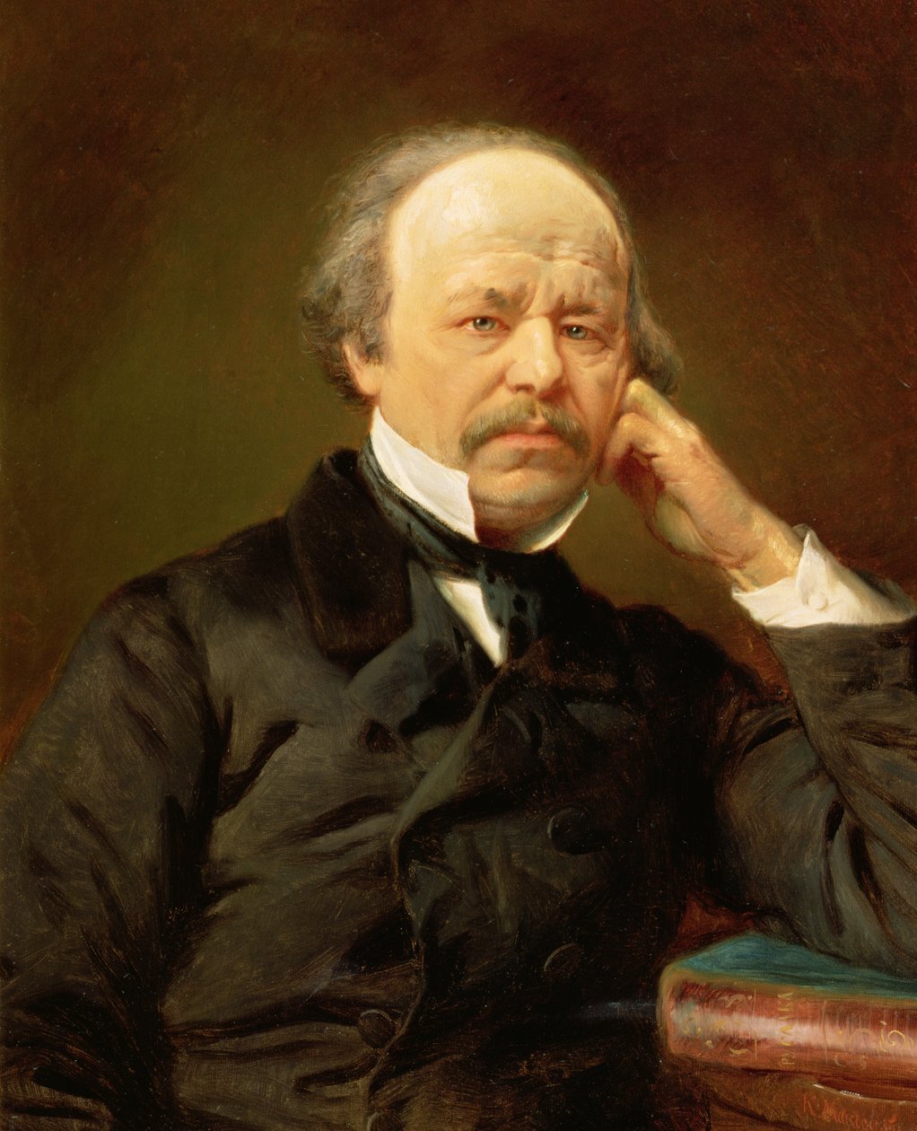 Retrato do compositor Aleksandr Sergeyvich Dargomyzhsky (1813-69) de Konstantin Egorovich Makovsky
