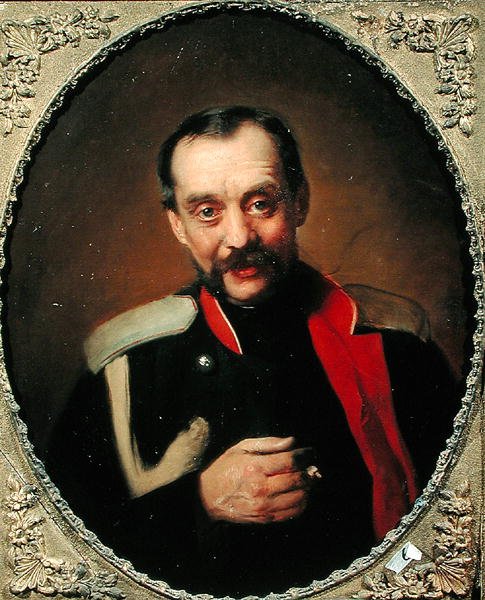Retrato do compositor Cesar A. Kyui (1835-1918) de Konstantin Egorovich Makovsky