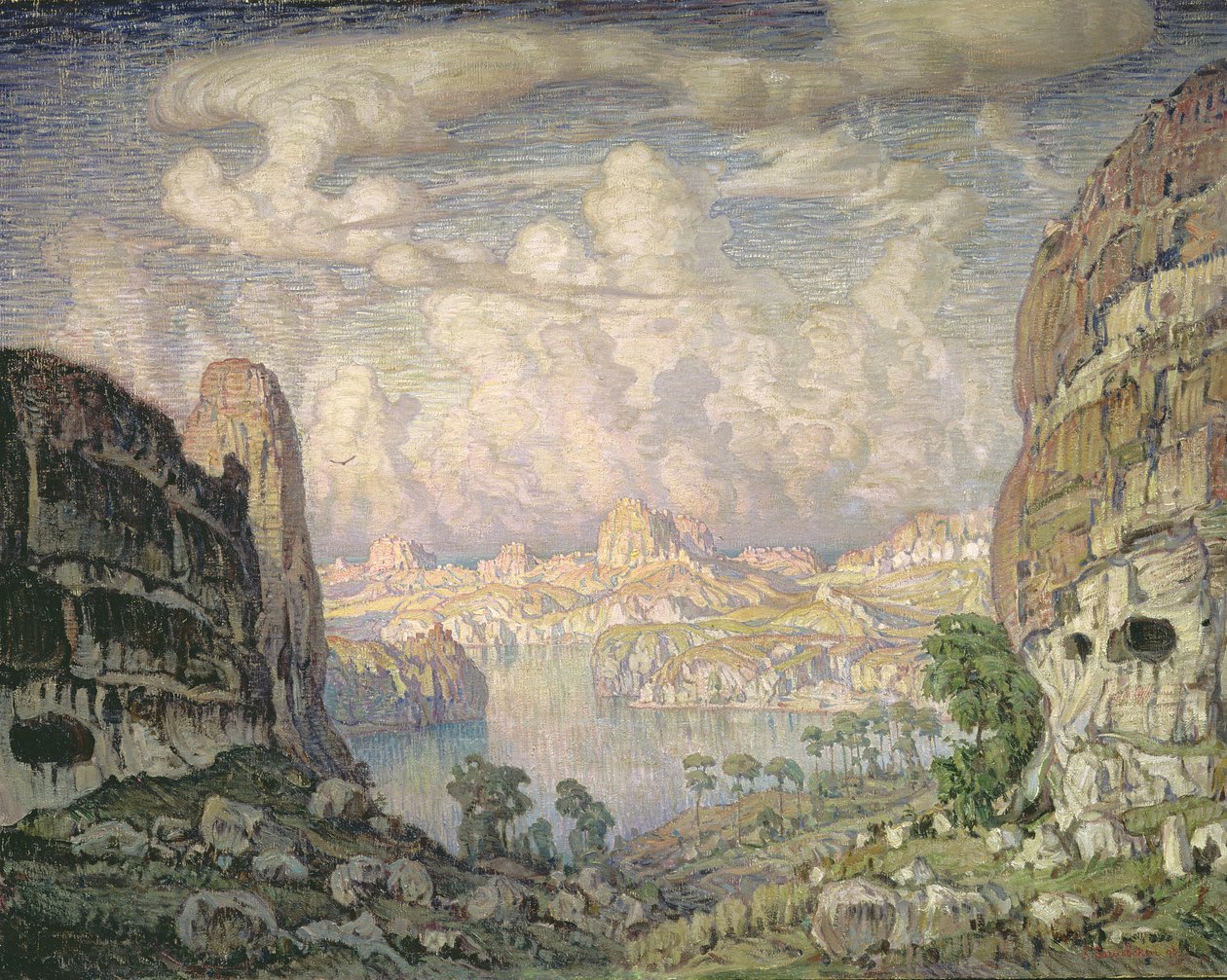 Terra do Sul, 1908 de Konstantin Fedorovich Bogaevsky